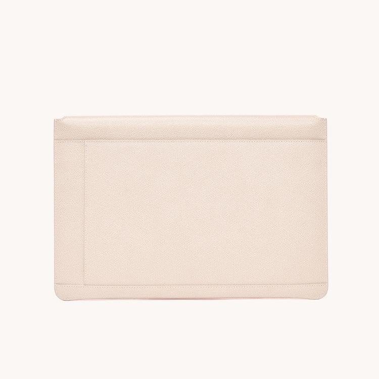 envelope laptop sleeve pebbled blush back view