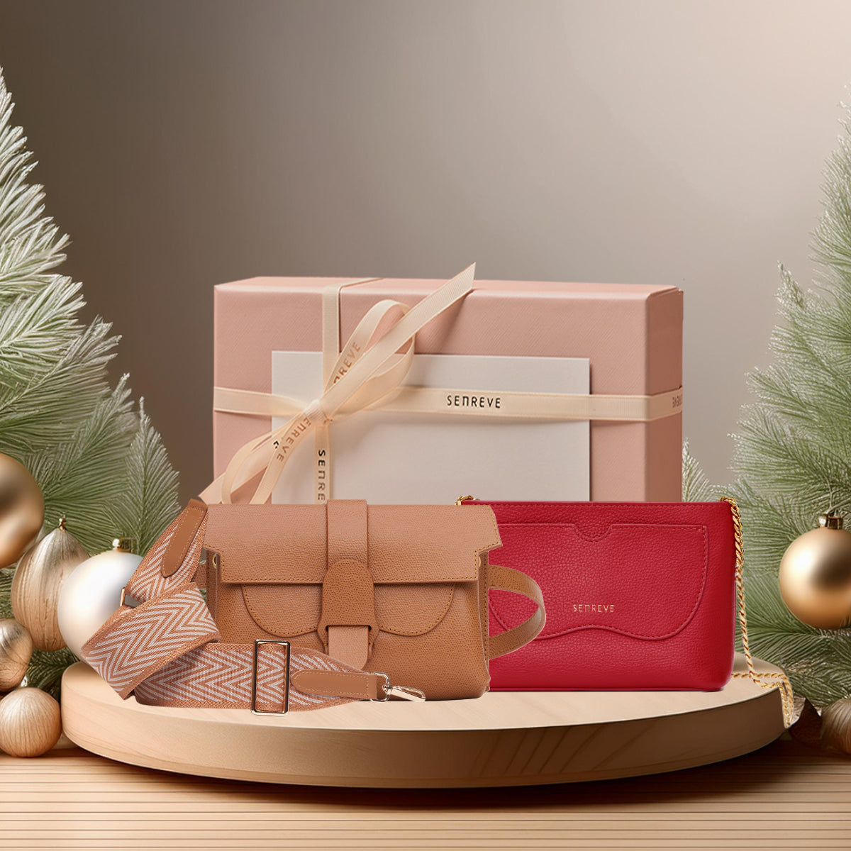 Aria Gift Set | Pebbled Chestnut